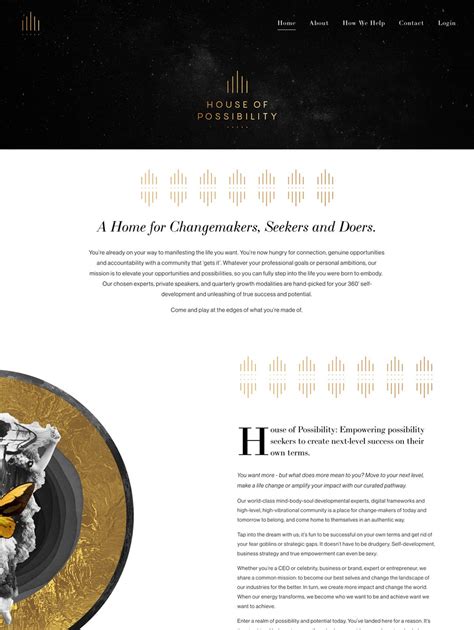 House Of Possibility Rebrand Squarespace Website Designer Elizabeth