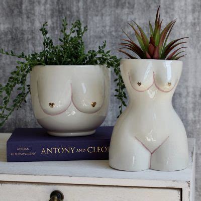 Nude Lady Boob Ceramic Pot Planter Dalisay