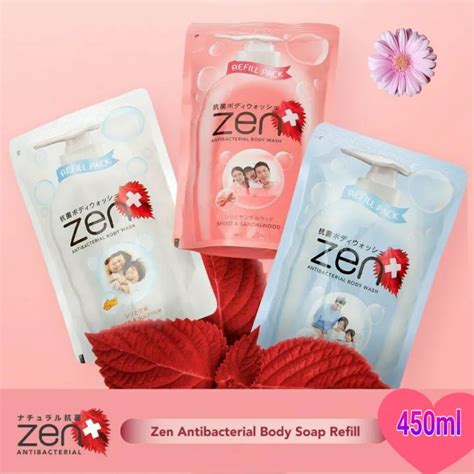 Zen Sabun Mandi Cair Refill Ml Antibacterial Body Wash Ml