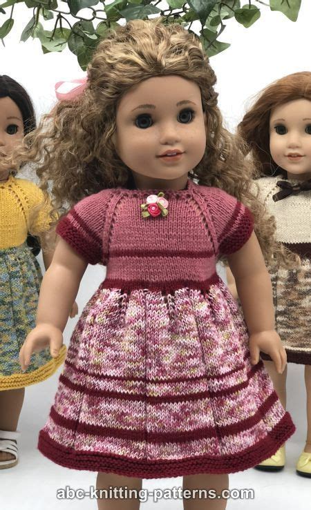 Abc Knitting Patterns American Girl Doll Vintage Summer Dresses