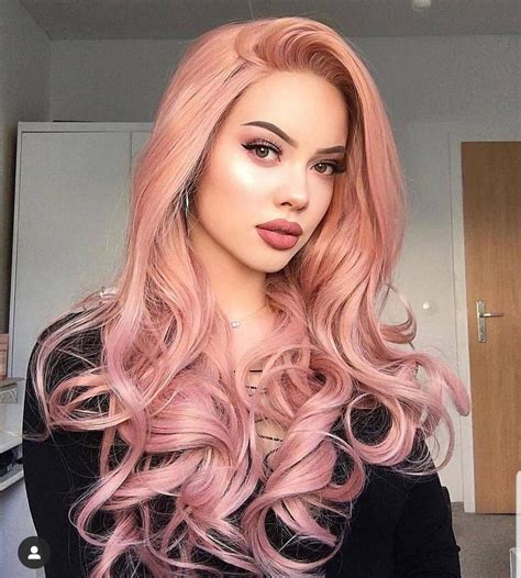 Long Straight Hair Long Curly Straight Wigs Hair Color Pink Pink Hair Straight Hairstyles