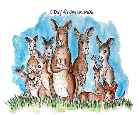 Australian Greeting Card Gday From Us Mob Australian Greetings