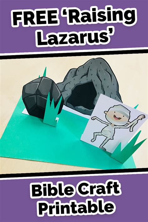 Lazarus Tomb Craft Free Printable