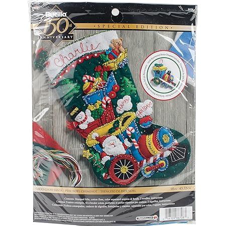 Amazon Bucilla Felt Applique Christmas Stocking Kit 18 Snowman