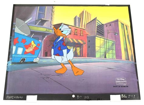 Quack Pack The Late Donald Duck Animated Cel 1996 Walt Disney Coa 4635696672