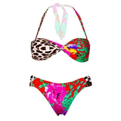 Costume Pièces Bande écharpe Bikini Animal Femme Fille Avec Tasse De Guess eBay