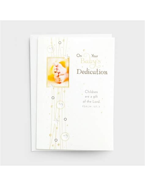 Card On Your Babys Dedication Reillys Church Supply And T Boutique