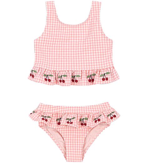 Konges Sløjd Swimwear Soline Bikini Geranium Pink w Checs KW JP