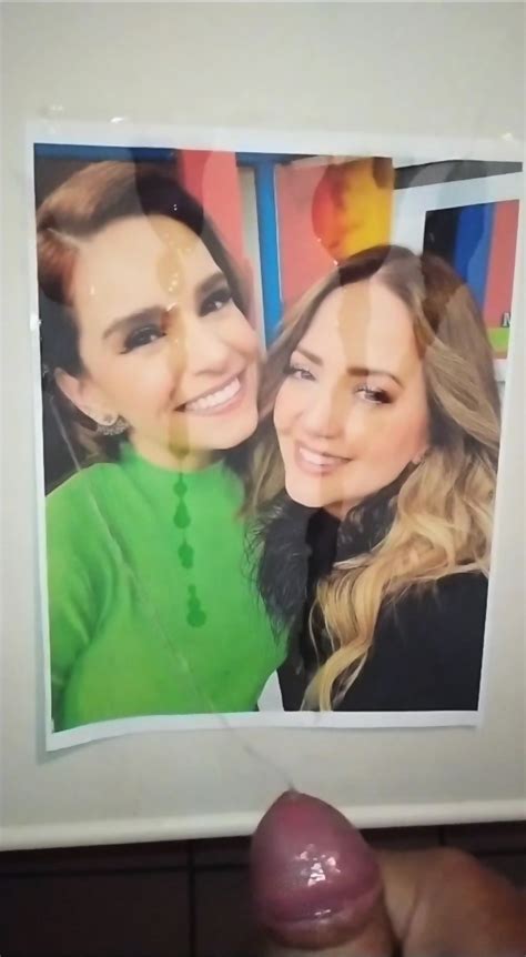 Tribute Cum Tania Rincón Andrea Legarreta facial Tv Host Andrea Latina