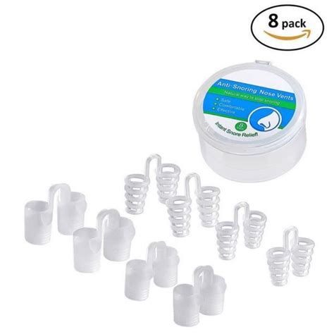 Pince à Nez Anti Ronflement 8Pcs Ecarteur Nasal Dilatateur Nasal