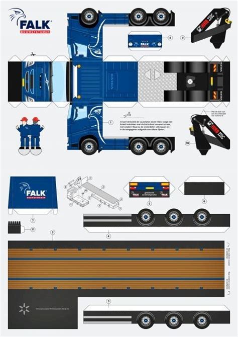 Pin By Patrick Crollet On Trucks Et Trailers Paper Models Paper Toys