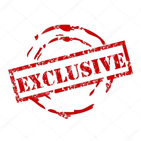 Exclusive stamp — Stock Vector © burakowski #5705337