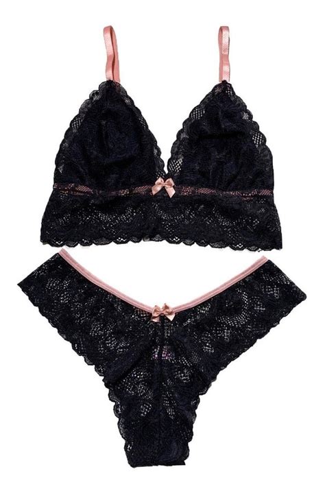 Kit Conjunto Lingerie Sexy Calcinha Sutia Sem Bojo Rd Frete Gr Tis
