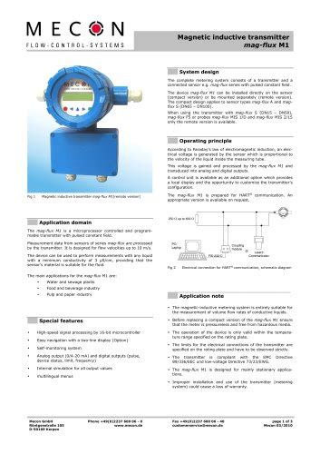 Mag Flux A MECON PDF Catalogs Technical Documentation Brochure