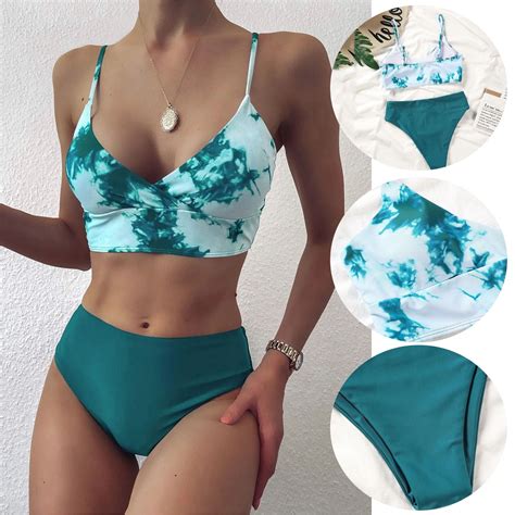 Dihao High Waisted Bikini Set For Women Clearance Plus Size Women