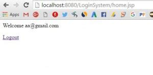 JSP Login and Logout System Example Using Session