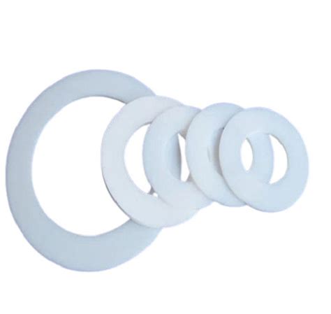 Ptfe Ring Gaskets Standard Size Rigid White Round Shape High