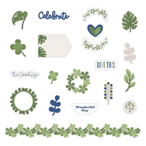 Q4 Totally Tonal Leaves Embellishments Creative Memories
