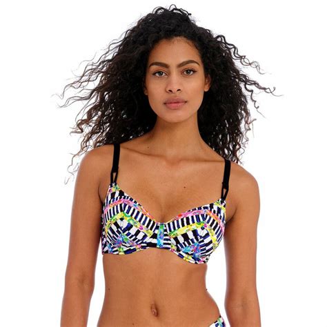 Plavky vrchní díl FREYA SWIM ELECTRO RAVE UW PLUNGE BIKINI TOP MULTI Caresse BraExpert