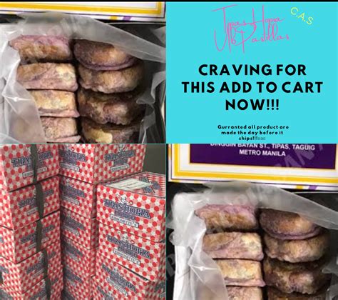 Best Seller Tipas Hopia Ube Pastillas From Tipas Bakery 10 Pcs