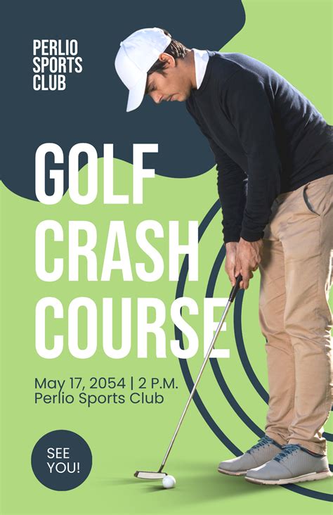 Free Golf Course Poster Template To Edit Online