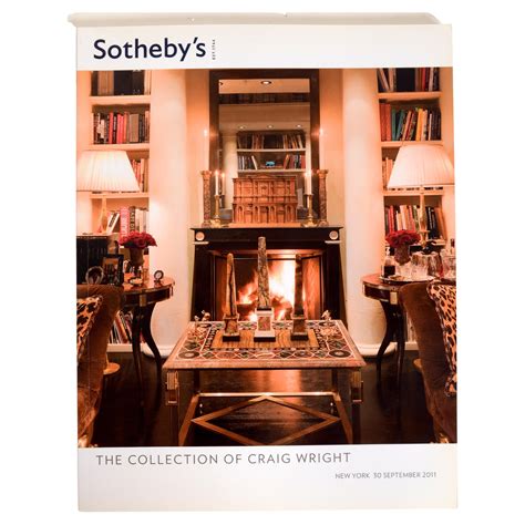 Sotheby S La Collezione Di Craig Wright Catalogo D Asta Di New York