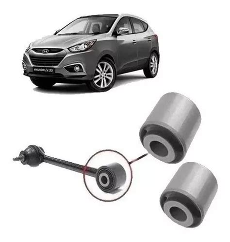 02 Buchas Braço Pivô Da Suspensão Traseira Kia Sportage Ix35