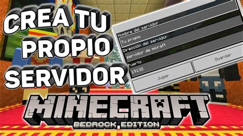 COMO HACER TU PROPIO SERVIDOR DE MINECRAFT BEDROCK JAVA YouTube