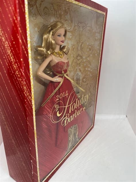 Holiday Blonde Barbie Doll In Shiny Red Gown Collectors Edition Etsy