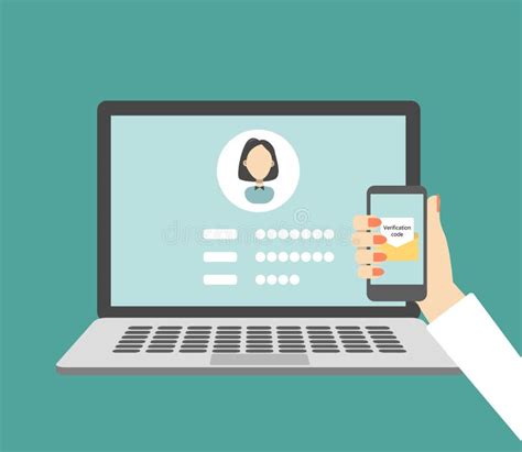 Verification code message. stock vector. Illustration of access - 106971252 