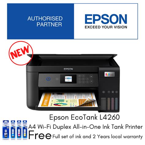 Epson EcoTank L4260 A4 Wi Fi Duplex All In One Ink Tank Printer