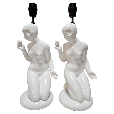 Rare American Art Deco Chrome And Black Shaded Female Nude Figural Desk Lamp At 1stDibs