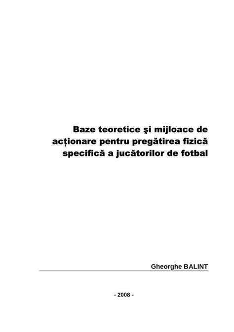 Pdf Baze Teoretice Si Mijloace De Actionare Pentru Pregatirecorectat