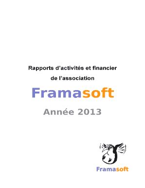 Remplissable En Ligne Remplissable Rapports Dactivits Et Financier