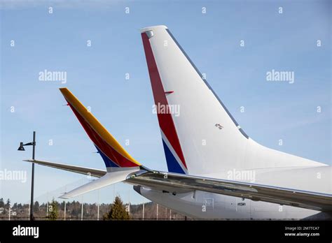 Renton Washington Usa Th January A Boeing Max White