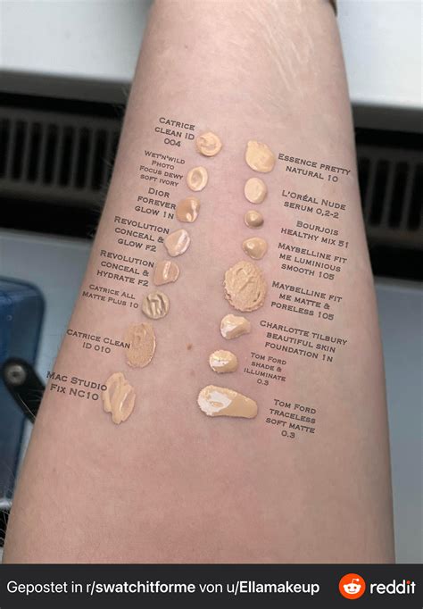 Some Foundation Swatches R PaleMUA