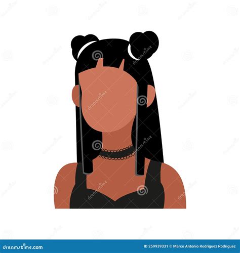 Isolated Brunette Woman Head Vector Illustration Stock Vector Illustration Of Drawing