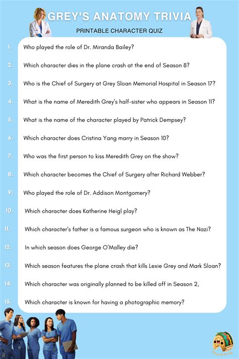 Quiz Grey's Anatomy