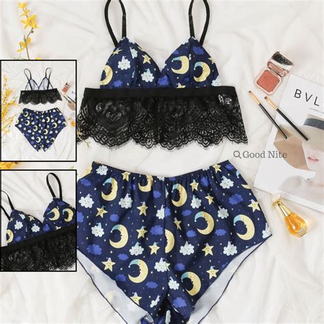 Jual Gn Baju Tidur Seksi Lingerie Wanita Bra Set Hot Binal Shopee Indonesia