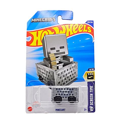 Hot Wheels Minecart Minecraft Hw Screen Time Shopee Brasil