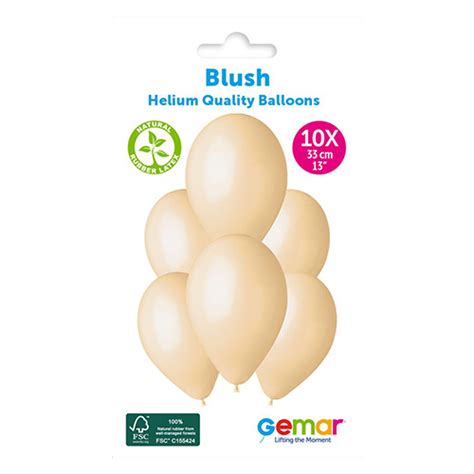 Blush Nude Bio Latex Balloons 33cm 13 In Pack Of 10 Partyrama