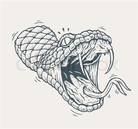 Snake Mouth Drawing at PaintingValley.com | Explore collection of Snake ...