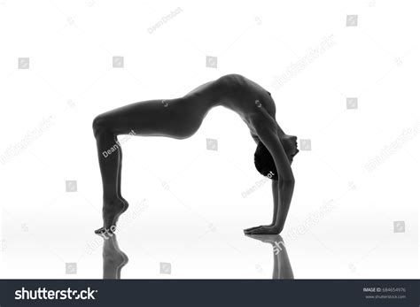 Sensual Nude Woman Flexing Muscles Over Stock Photo Shutterstock