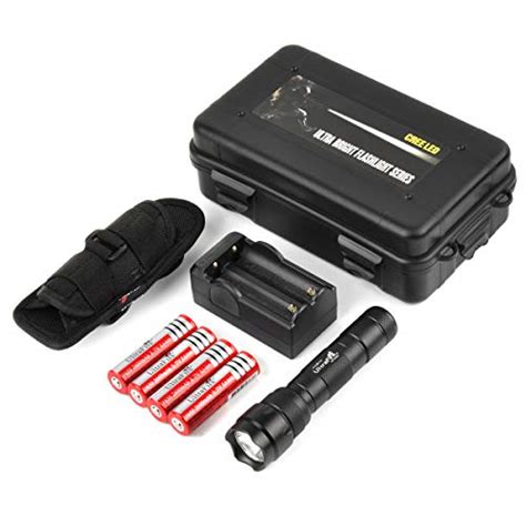 UltraFire WF-502B Single Mode Tactical LED Flashlight,with 360 Degree ...