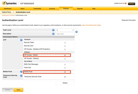 Integrating Vmware Identity Managervidm With Symantec Vip Push Arun