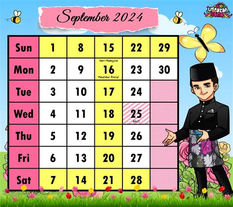 KALENDAR CIKGU 2024-2025 MENARIK SERTA BERGAMBAR | PPT