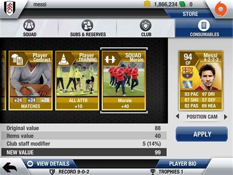 FIFA 13 Ultimate Team: a new game mode on iOS (iPhone, iPad, iPod)