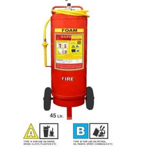 Safe Pro A B 45 Ltr Mechanical Foam Fire Extinguisher For Office