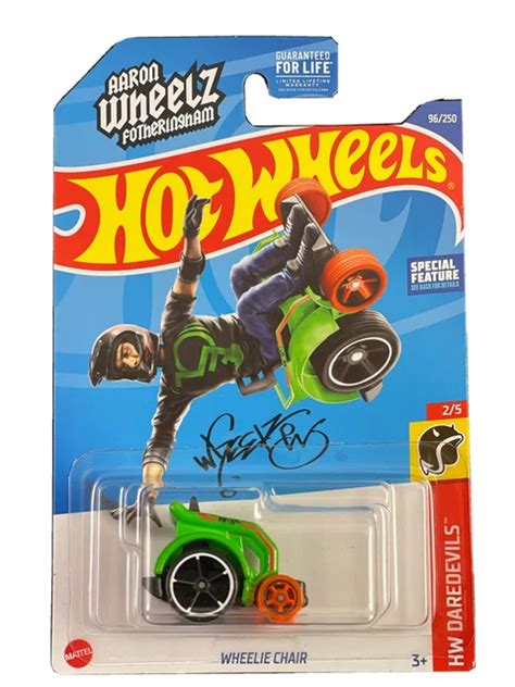 Hot Wheels Hw Daredevils Wheelie Chair Aaron Wheelz Fotheringham Picclick Uk