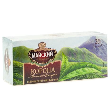 Чай черный Майский 25 пакетиков Корона Российской Империи купить с ...